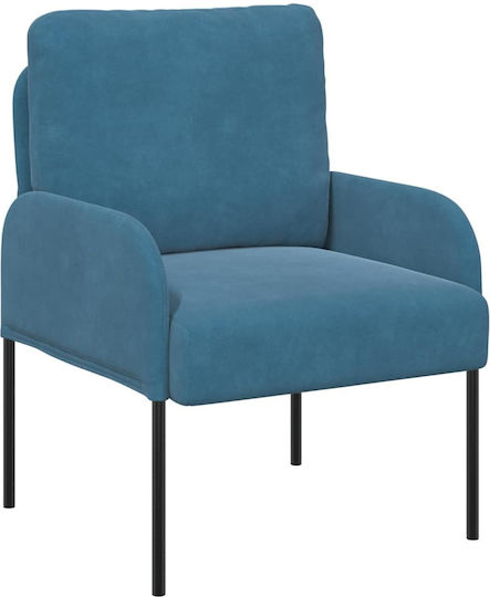 Armchair 60x56x80cm Blue Armchair 60x56x80cm Blue