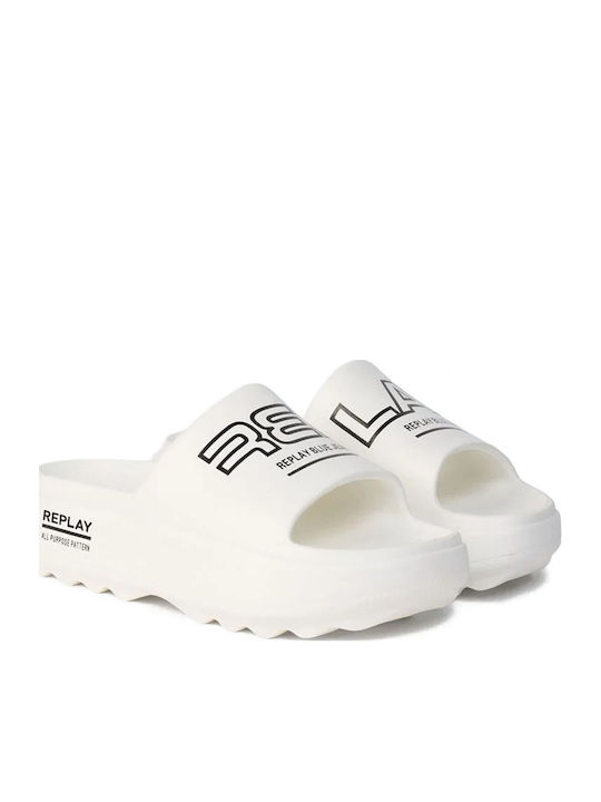 Flip Flops in White Colour