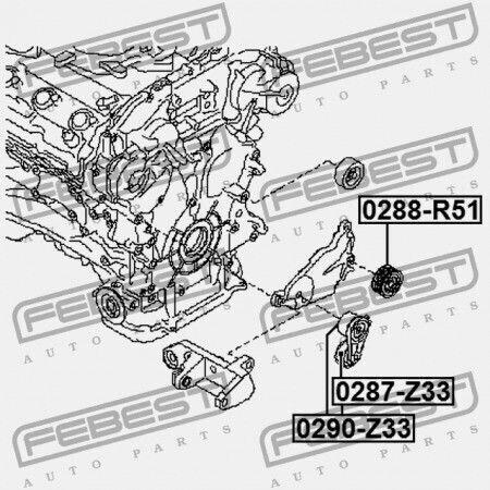 Întinzător Curea Nissan 350z Z33 2002.06-2008.10 Us 11955-1ea9d