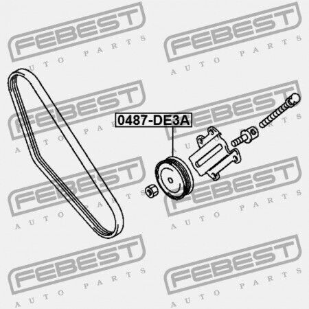 Τροχαλία Τεντωτήρα Mitsubishi Challenger K90 1996.05-2001.08 Jpn Md303884