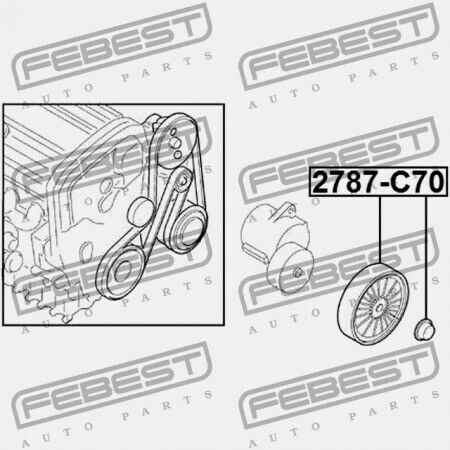 Volvo XC 90 Tensioner Riemenscheibe 2003