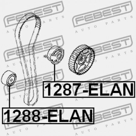 Hyundai Tucson 04 Oct 2006 2004 Febest Generation Tensioner Pulley