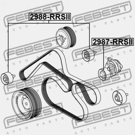 Land Rover Range Rover Sport 2005-2009 Pqh500080 Engine Belt
