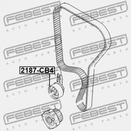 Τροχαλία Τεντωτήρα Ιμάντα Χρονισμού Ford Focus Cb4 2008-2011 Eu 1371715