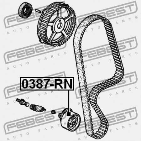 Honda Stream Almas Rn1 Τροχαλία Τεντωτήρα Ιμάντα Χρονισμού 2001-2006 Jp 14520-plc-335