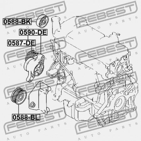 Întinzător Curea Mazda 2 Din 2007-2010 Eu Zj38-15-980b