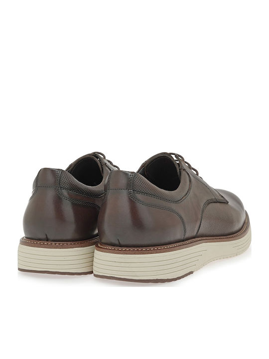 Leather Men's Casual Shoes Brown