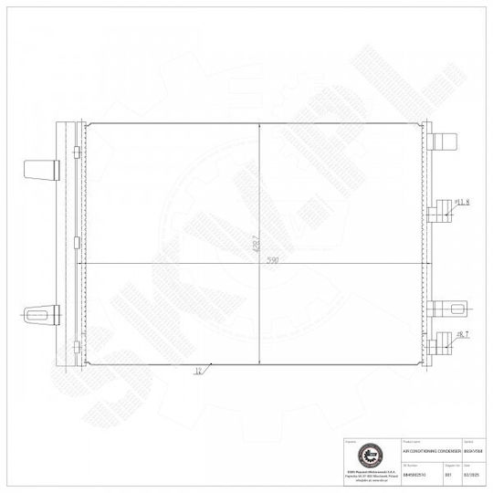 Radiator Aer Condiționat Toyota Auris 8845002510
