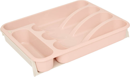 5Five Plastic Drawer Cutlery Holder in Pink 34x48.5x6cm 5Five Plastic Drawer Cutlery Holder in Pink 34x48.5x6cm