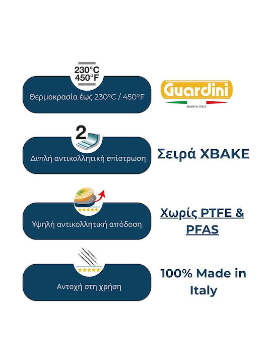 Guardini Xbake Antihaft-Backform 12 Muffins Pfas Frei 14912pbsgnam