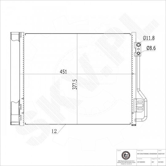 Smart Fortwo Klimakompressor A/C-Trockner 4515000054