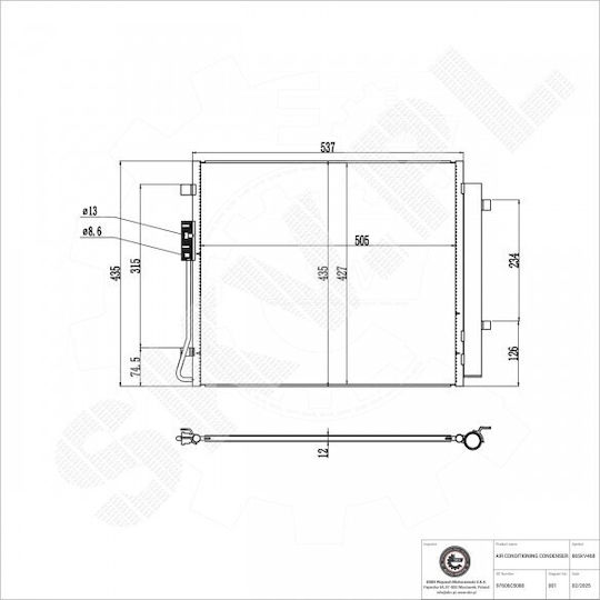 Air Conditioner Dryer for Kia Sorento III