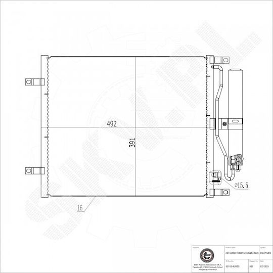 Condensator Climatizare Nissan Micra III Note Dezumidificator 921009U20B