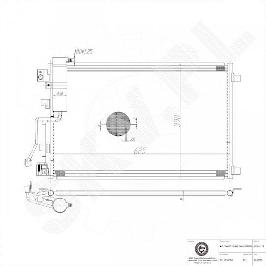Condensator Climatizare Nissan Qashqai +2 Dezumidificator A/C 92100jd500
