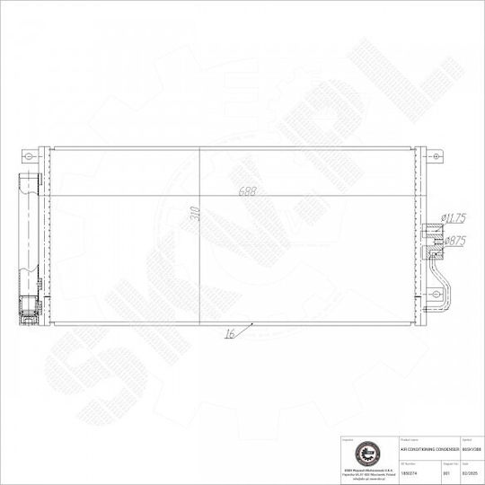 Klimakompressor Opel Mokka A/C-Trockner 1850274