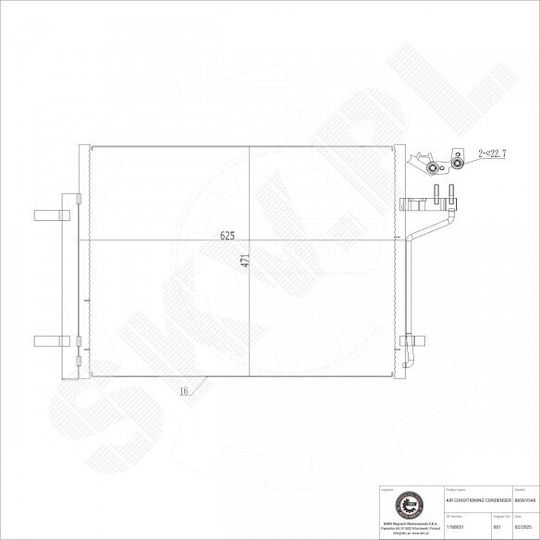 Klimakompressor Ford C-Max II Kuga II A/C-Trockner 1768031