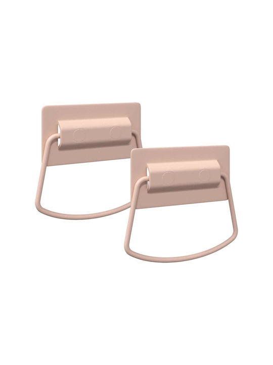 vidaXL Furniture Handle Made of Pink Metal 879429 2 Pieces