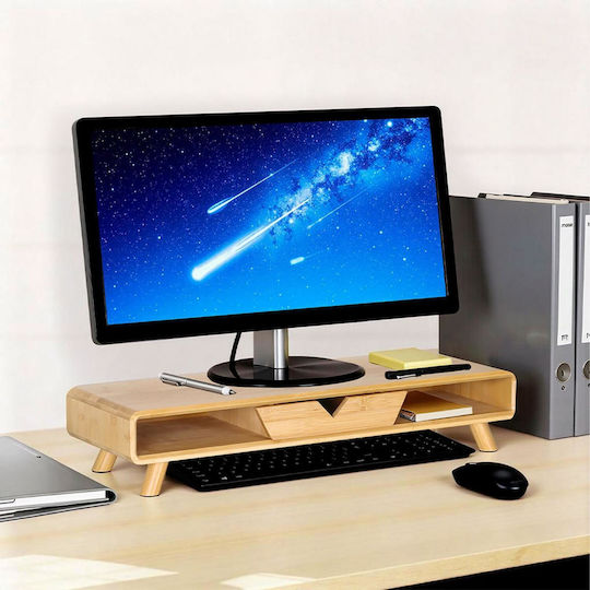Relaxdays Desktop Monitor Stand Beige (10053052)