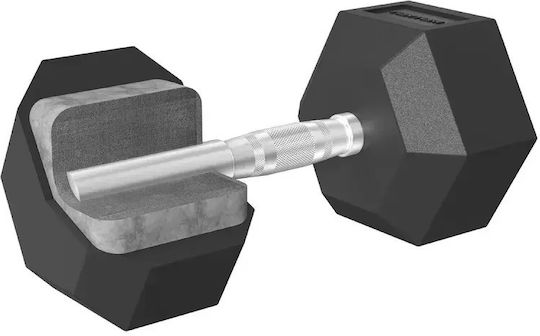 Tunturi Hexagon Rubber Dumbbell 1 x 27.5kg
