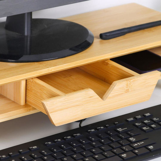 Relaxdays Desktop Monitor Stand Beige (10053052)