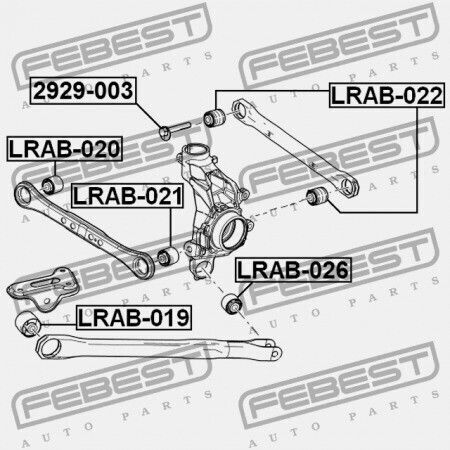 Febest Εκκεντρischer Kegel Honda CR-V Rd5 2002-2006 Eu 52387-s7a-000