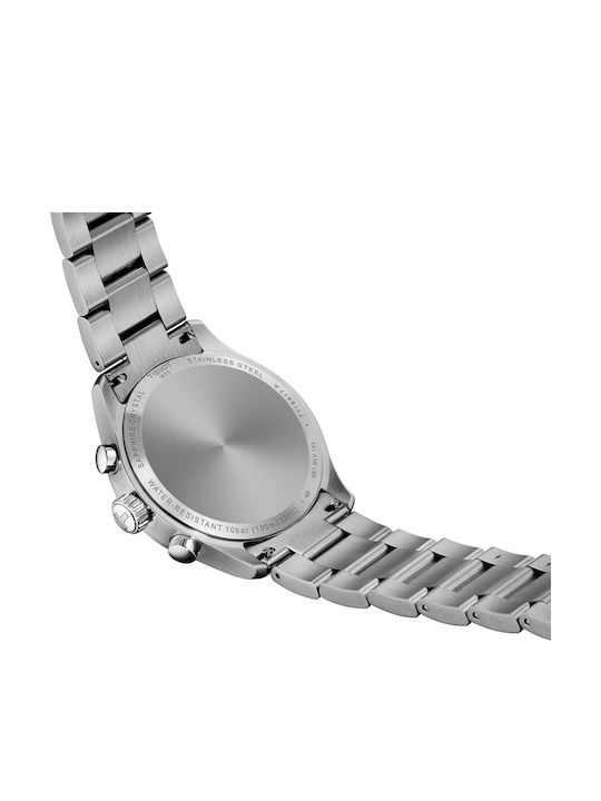 Tissot Chrono Men's Battery Watch with Silver Metal Bracelet