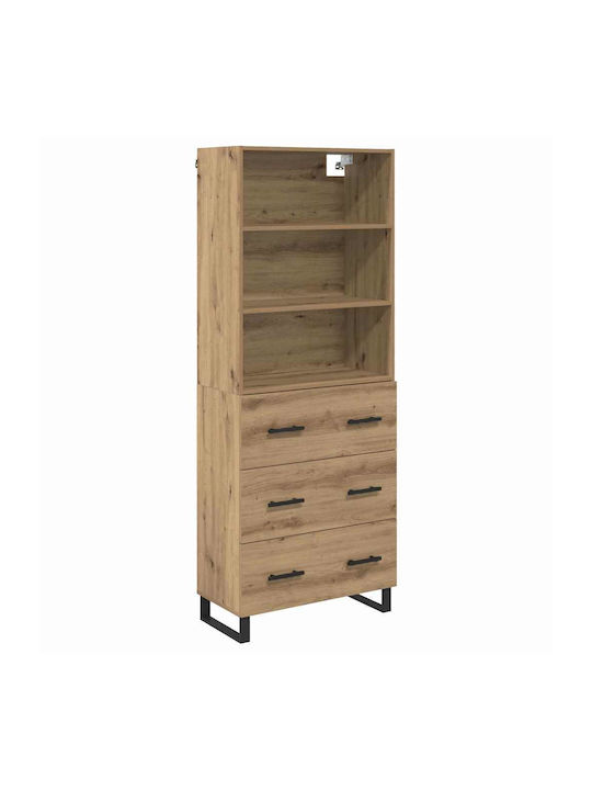 Bücherregale Artisan Eiche (2Stück) 69,5x32,5x180cm