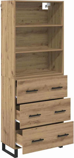 Biblioteci Artisan Oak (2 Bucăți) 69,5x32,5x180 cm