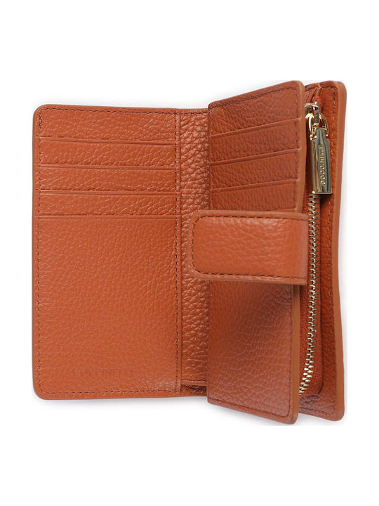 Small Leather Women's Wallet Orange