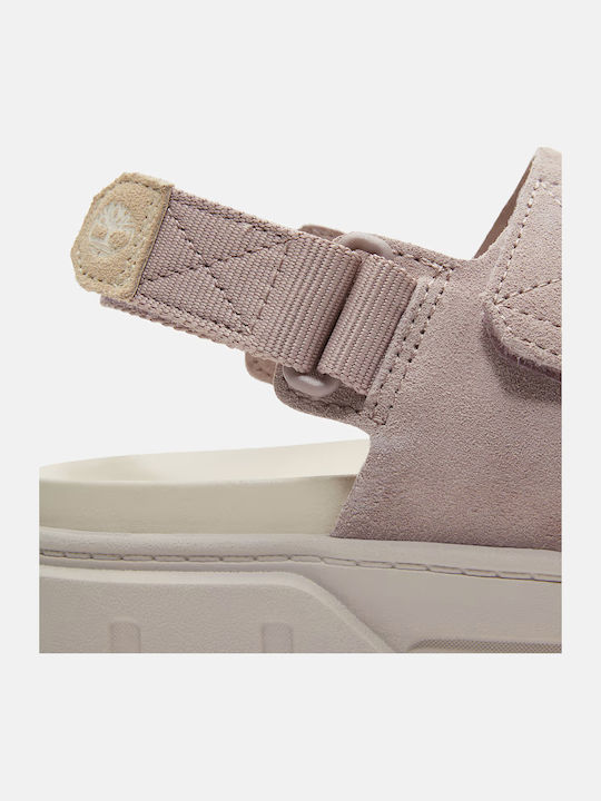 Greyfield Sandal Leather Women's Flat Sandals Flatforms Pink