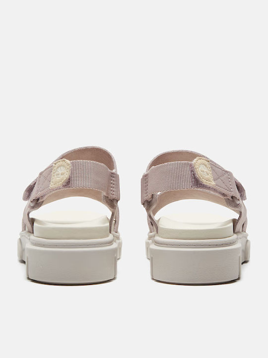 Greyfield Sandal Leather Women's Flat Sandals Flatforms Pink