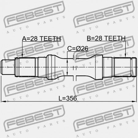 Partea Stângă A Arborelui Mazda Bt-50 Un 2006-2008 Eu Pa33-27-721