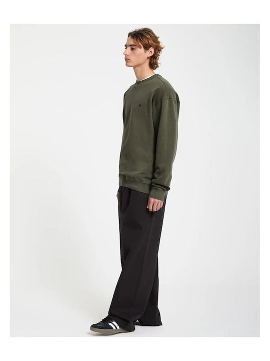 Single Sweatshirt Dunkel Olivgrün