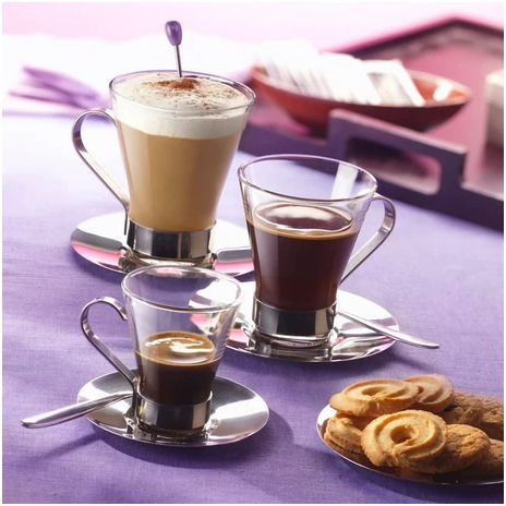 Bormioli Rocco Cappuccino Ypsilon Σετ Φλιτζάνια Cappuccino 2τμχ