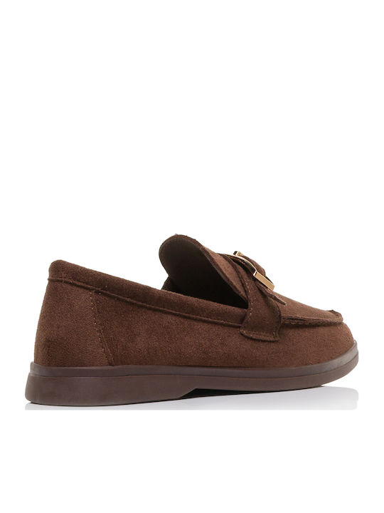 Γυναικεία Loafers σε Καφέ Χρώμα