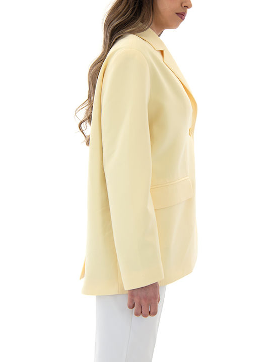 MY T Women's Blazer Yellow