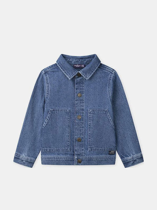 Geacă Denim Pentru Copii Albastră