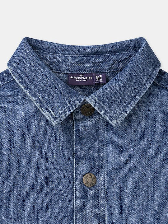 Geacă Denim Pentru Copii Albastră