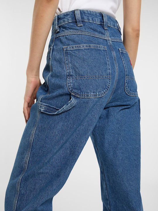 High Rise Women's Jean Pants in Tapered Leg Style
