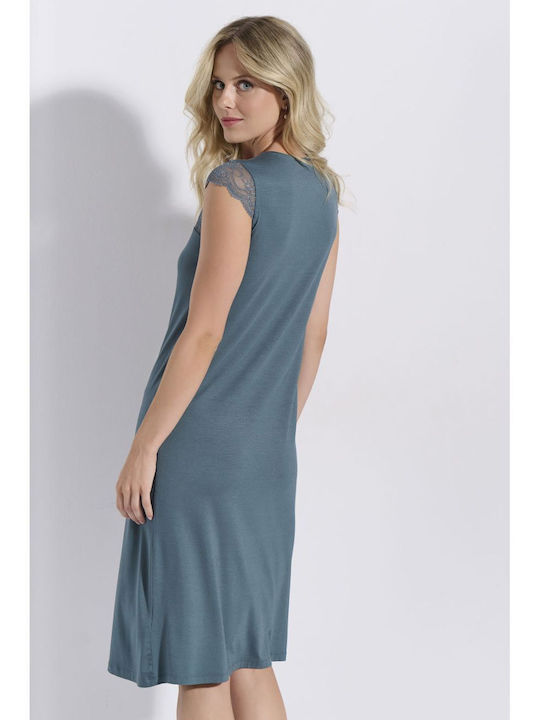 Jeannette Lingerie Καλοκαιρινό Γυναικείο Νυχτικό Forest