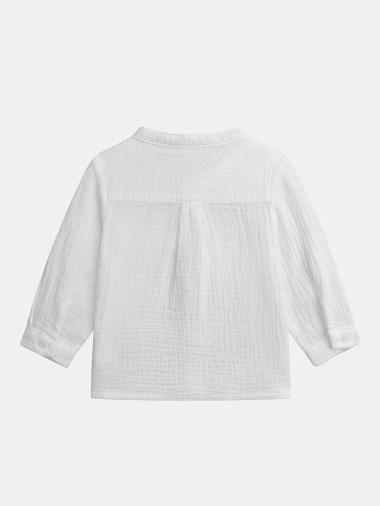 Kids Long-Sleeved White Shirt