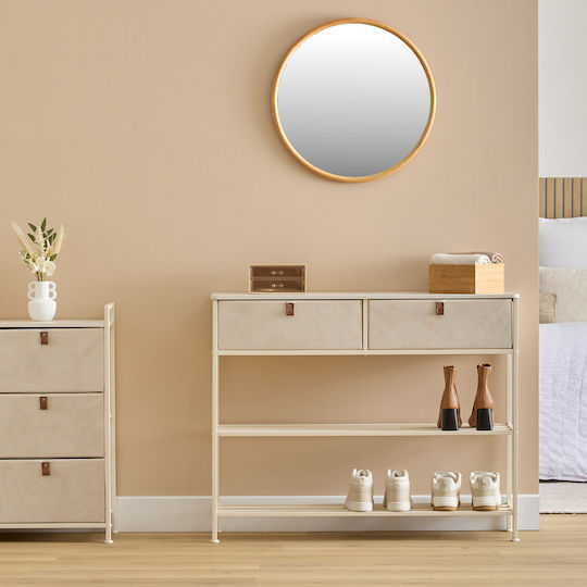 Έπιπλο Εισόδου με Παπουτσοθήκη Beige 100x30x80εκ.