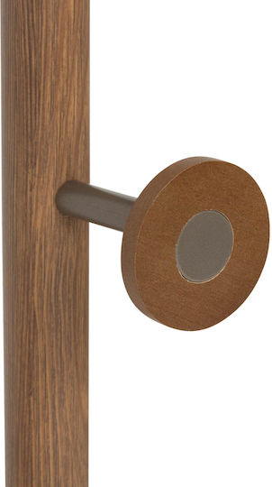 5Five Καλόγερος Μεταλλικός Καφέ 36.5x36.5x175cm