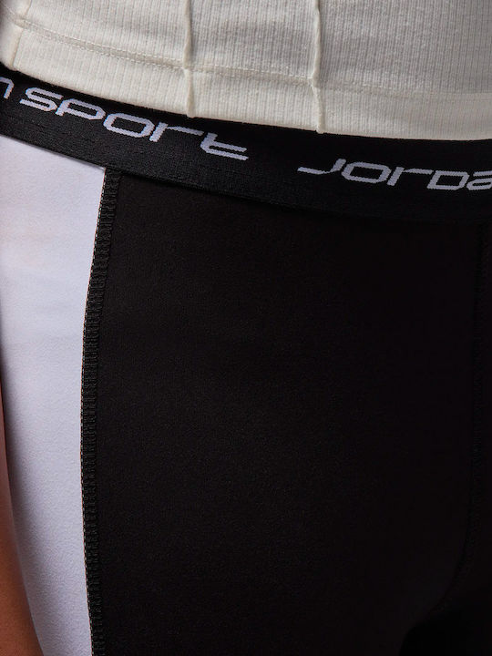 Kids Long Sports Leggings Dri-Fit White-Black