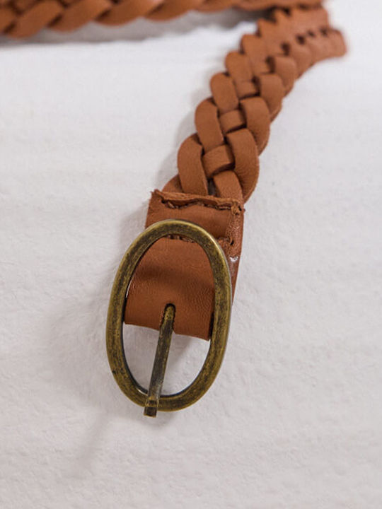 Leather Women's Belt Tabac Brown