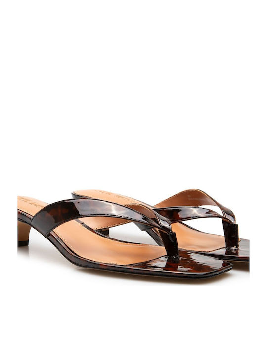 Mules with Low Heel in Black Colour