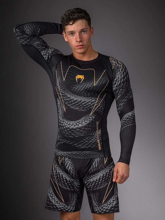 Venum Men's Long Sleeve Shirt VENUM-06067-659 for Jiu-Jitsu Black