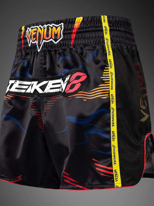 Σορτσάκια Venum X Tekken 8 Muay Thai Shorts Yoshimitsu Black Orange