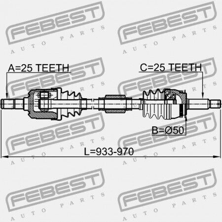 Vordere Rechte Halbachse Hyundai Elantra Lantra 00 2000 Cis 49500-2d012