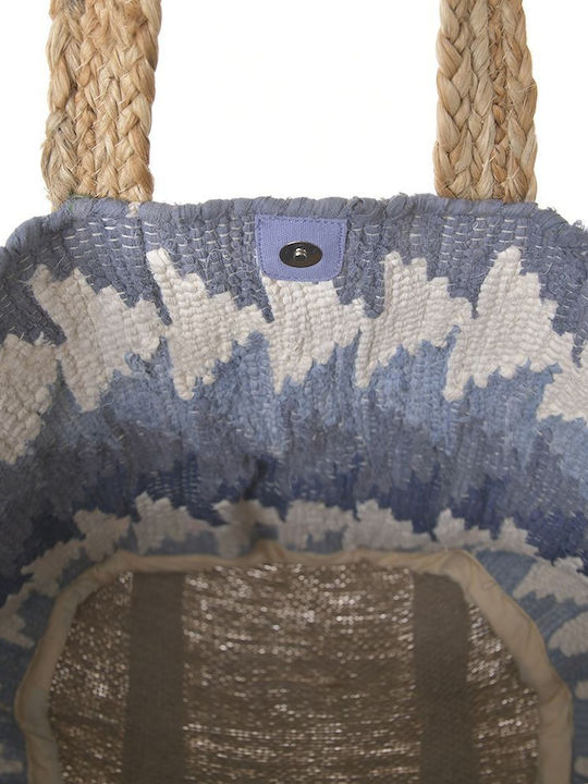 Ble Resort Collection Υφασμάτινη Τσάντα Θαλάσσης Μπλε Ble Resort Collection Υφασμάτινη Τσάντα Θαλάσσης Μπλε